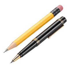Naklejka premium Pencils and pens. illustration