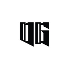 OG monogram logo design letter text name symbol monochrome logotype alphabet character simple logo