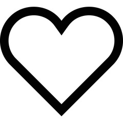 Simple vector icon heart