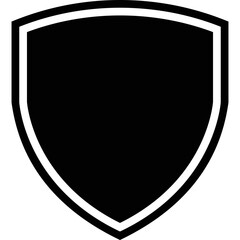Simple vector icon shield