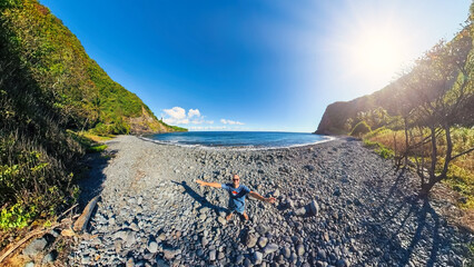 A free and Happy Man at the Hawaiian Island called Maui