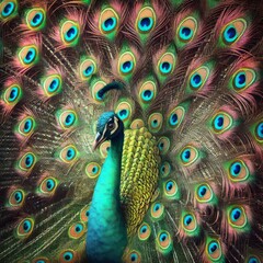 Obraz premium close up of a peacock