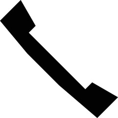 Simple vector icon telephone receiver