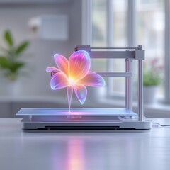 Fototapeta premium 3D Printed Flower.