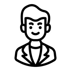 male singer avatar outline