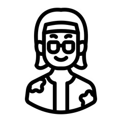 male dj avatar outline