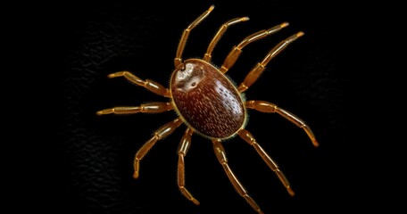 A close-up image of a spider showcasing its detailed anatomy and coloration.