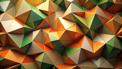 Obraz premium Earthy Geometric Abstract: High-Definition Stock Photo with Chromatic Aberration - Dynamic Design