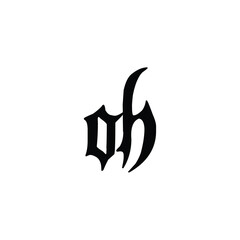 Minimalist logo,

OH monogram logo design letter text name symbol monochrome logotype alphabet character simple logo
