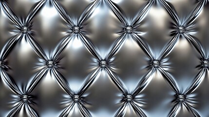 Fototapeta premium a close up of a shiny silver leather surface