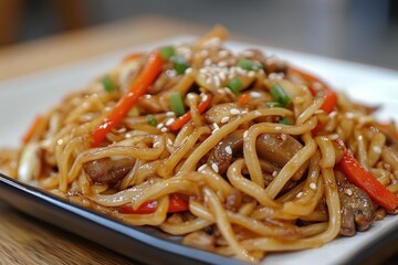 Delicious Chow Mein Stir-Fried with Fresh Vegetables for Your Culinary Creations