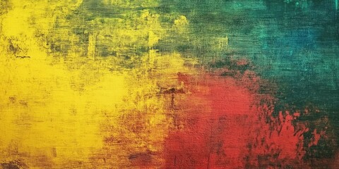 Obraz premium black history month, canvas grunge texture, red yellow green paint color, celebration background, Generative AI