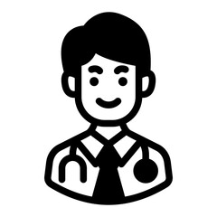 male doctor avatar solid