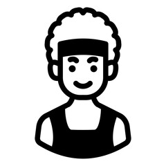 male gymnastics avatar solid