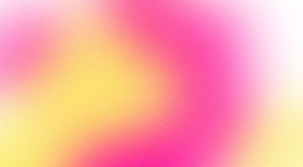 Obraz premium Abstract design element in the form of a blurred gradient in pink and yellow tones with grain texture