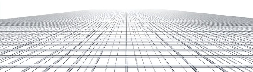 Grid structure vanishing point, abstract design, architectural background