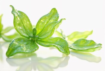Elegant Glass Flower Sculpture Radiates Nature's Charm in Soft Light. Generative AI