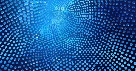Fototapeta premium Abstract blue pattern with dotted texture creating a dynamic visual effect.
