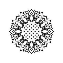 Sunflower icon in flat style. Flora vector illustration on isolated background. Sunflower sign business concept.