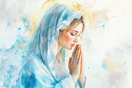 Die heilige Jungfrau Maria beim Gebet 