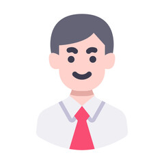 male worker avatar flat
