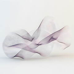 a 3d representation of WIFI waves isolated on white background