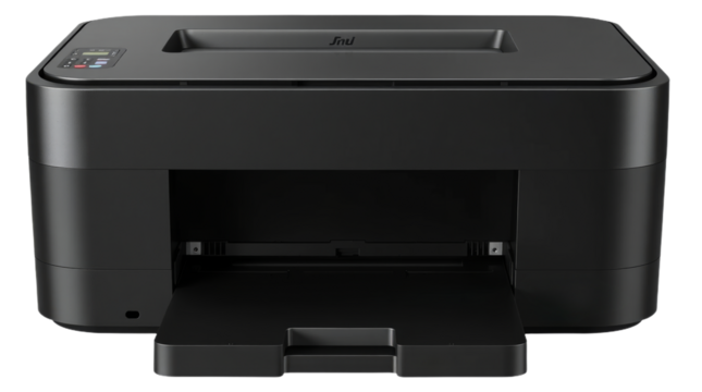 Compact Black Office Printer for Home and Business Use