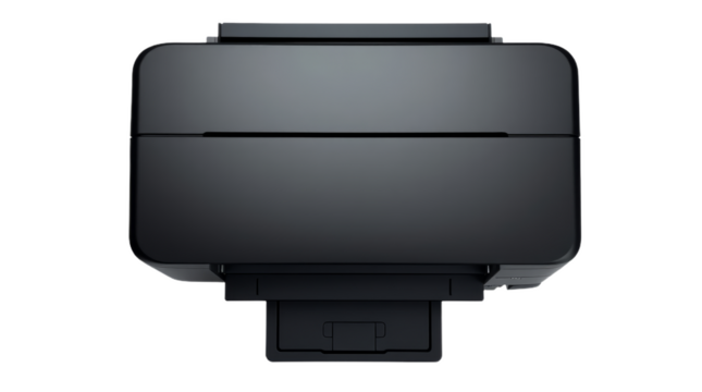 Compact Dark Grey Inkjet Printer Top View