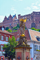Die Altstadt von Heidelberg in Baden-Württemberg