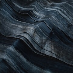 Fototapeta premium Abstract Dark Blue Rock Formation: A Textured Masterpiece