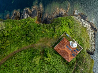 Faro de Punta Robaleira en Cedeira A Coruña Galicia