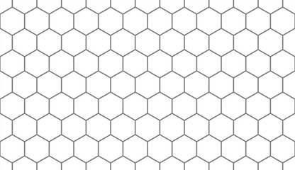 Hexagon paved floor. Slab pavement. Road pattern. Seamless street texture. Paver tile. Decorative cobblestone print. City stone surface. Mosaic sidewalk. Garden footpath top view. Vector illustration.