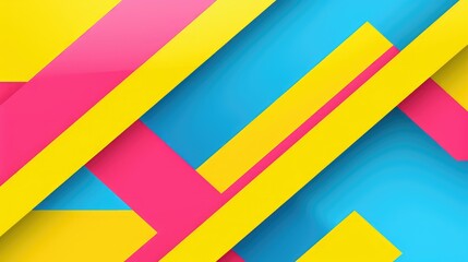 Obraz premium A vibrant abstract design featuring bold colors and geometric shapes.