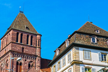 Obraz premium Die lutherische Thomaskirche in Straßburg