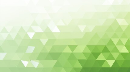 A geometric pattern of green triangles creating a calming, abstract background.