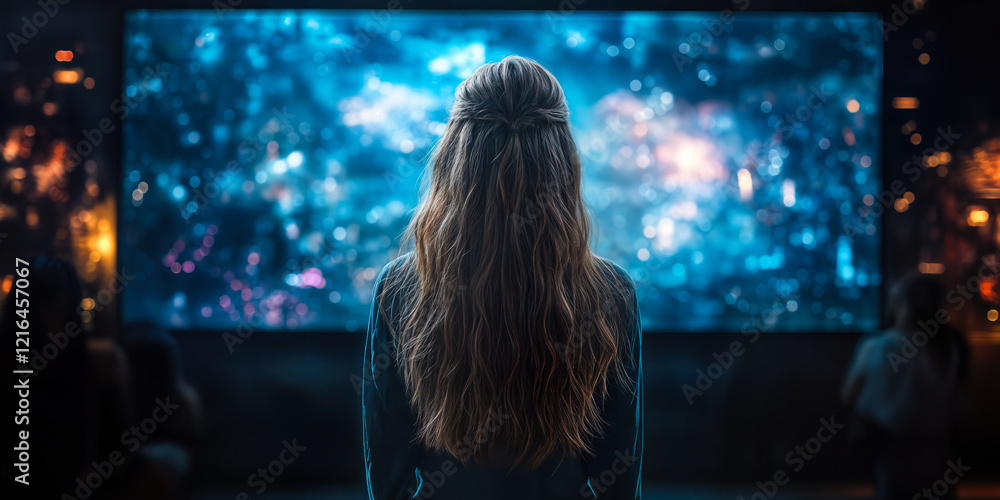 Poster immersive digital entertainment experience with ai-enhanced interactive content for personalized enj