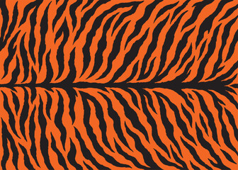 Abstract tiger stripes pattern design, vector illustration background. wildlife fur skin design illustration.