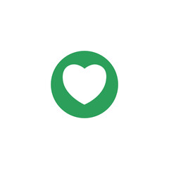 Love icon. Heart sign symbol icon isolated on transparent background