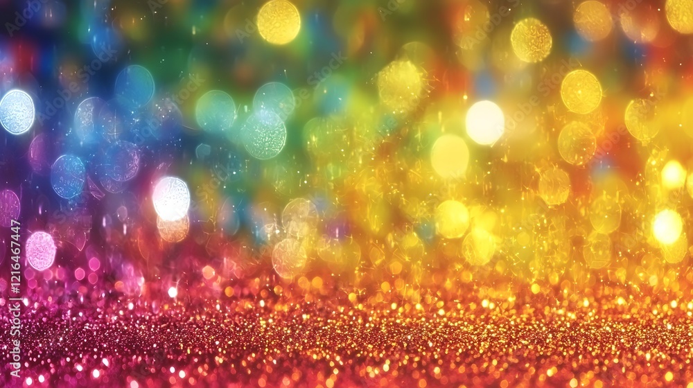 Fototapete Vibrant and Captivating Abstract Background with Smooth Color Transitions Reflective Glitter Texture and Dazzling Sparkles   Perfect for Festive Designs and Creative Projects
