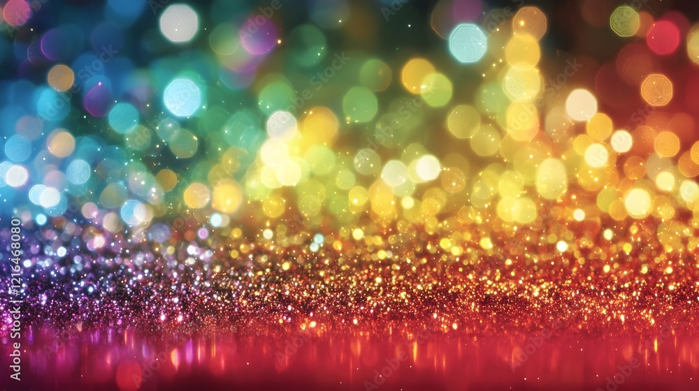 Leinwandbilder Mesmerizing Multicolor Glitter Texture with Captivating Rainbow Spectrum for Creative Projects Background  Vibrant Shimmering and Iridescent Digital Artwork Providing an Elegant Glamorous