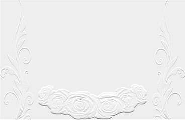 frame with floral ornament