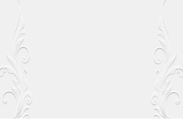 abstract floral frame