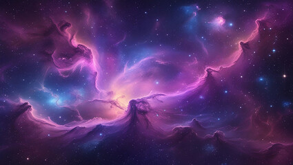 Obraz premium Spectacular views from outer space full of mystery.