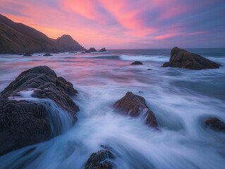 Obraz premium Coastal Twilight Symphony