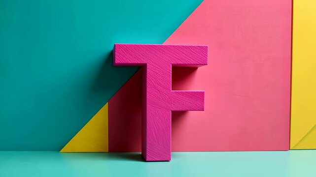 Clean design &ndash; bold letters with a vibrant accent
