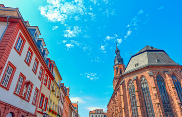 Die Altstadt von Heidelberg in Baden-Württemberg