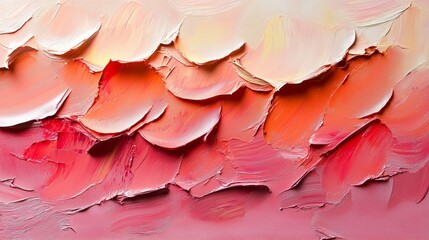 Obraz premium Vibrant Abstract Art with Layers of Warm Colorful Hues