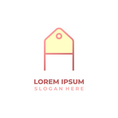 Shop logo initial letter A ve...