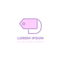 Shop logo initial letter D ve...