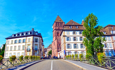 Naklejka premium Die historische Altstadt von Straßburg